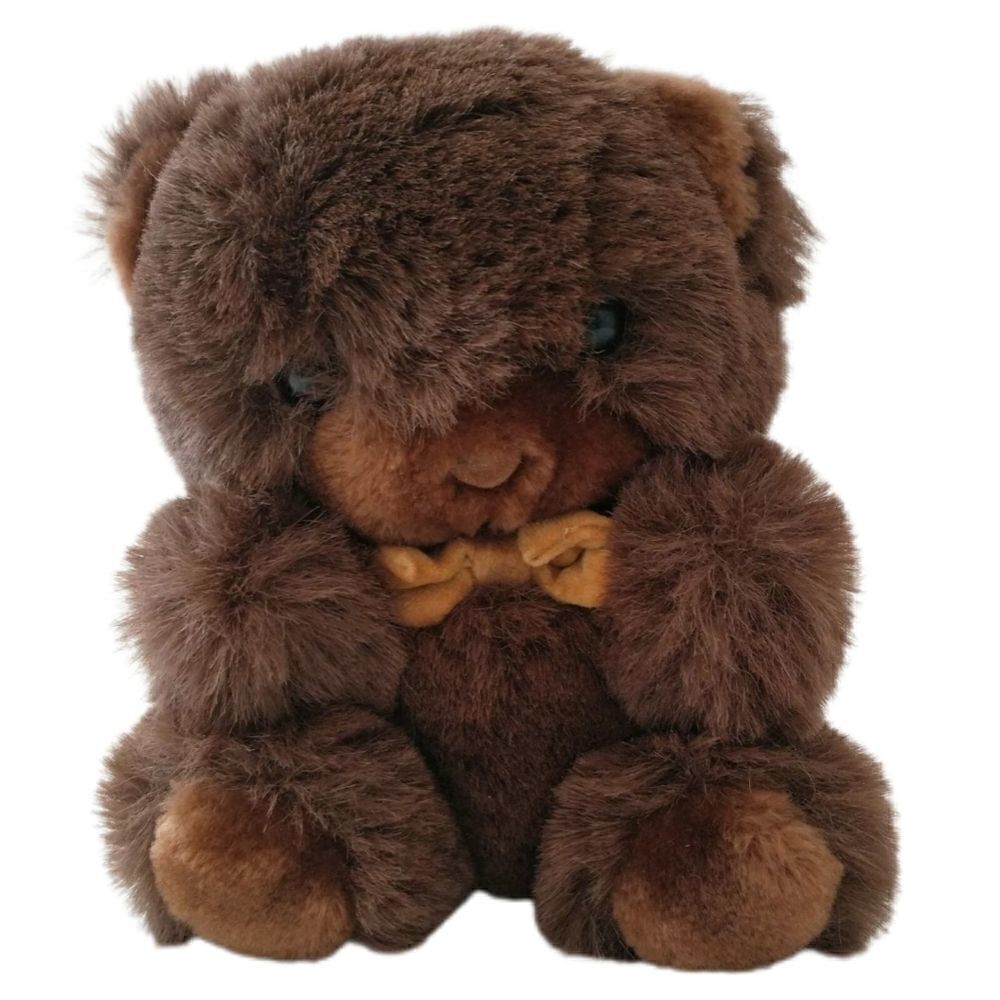 AMERICA WEGO Groom Teddy Bear Plush Vintage Stuffed Animal Korea Textured Brown. - Picture 2 of 16